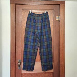Giorgio Aant Angelo Wool Plaid Trousers